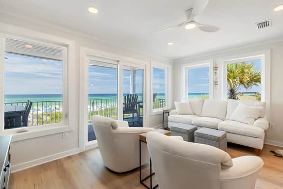 30A Beachfront | Pool  | Spooky Palms  | Sleeps 10 | Gulf View